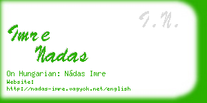 imre nadas business card